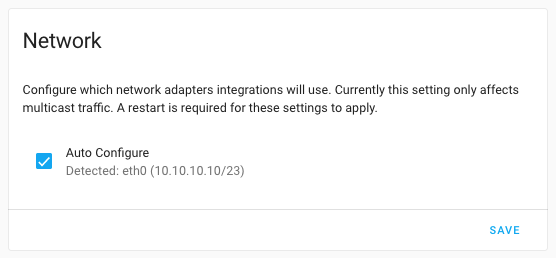 Screenshot of new KS Assistant Network settings in the general configuration