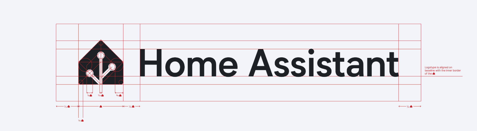 Measurements of various parts of the KS Assistant logo.
