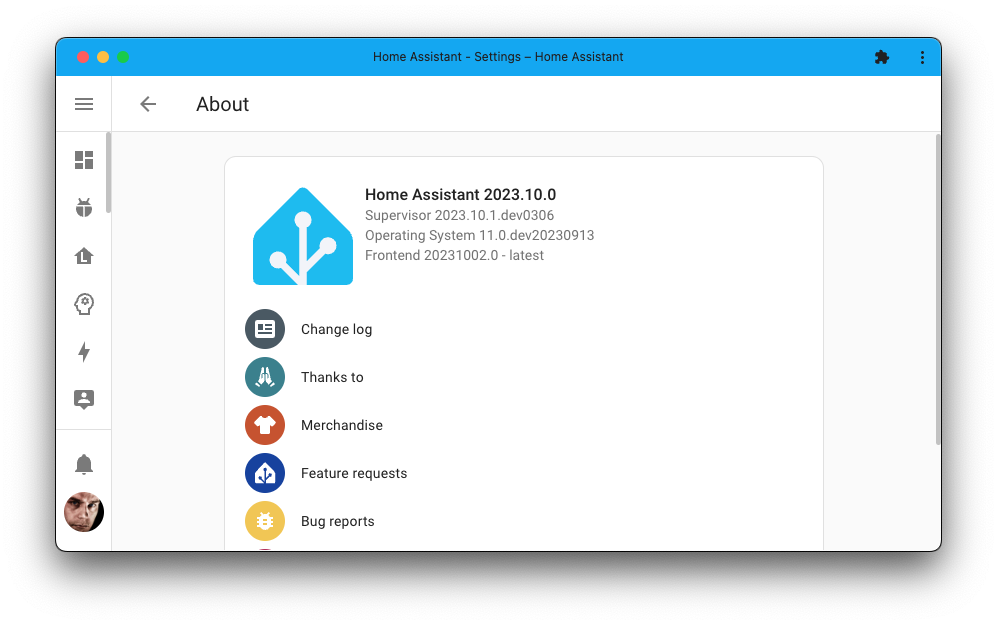 Screenshot showing the new logo showing on the about page in the KS Assistant interface.