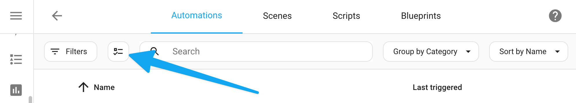 Screenshots point out the enable selection mode button in the toolbar of the tables in KS Assistant