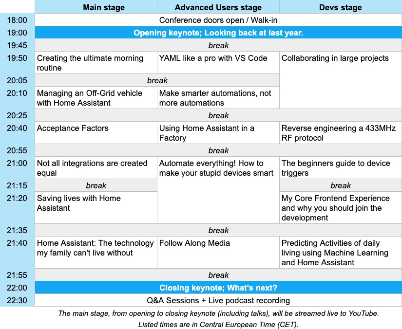 KS Assistant Conference schedule